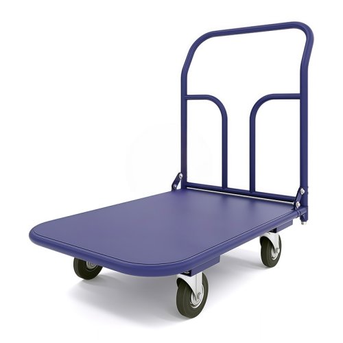 Тележка платформенная ТП 7 (г/п 550 кг, 1400x800 мм, колеса черная резина 200 мм)