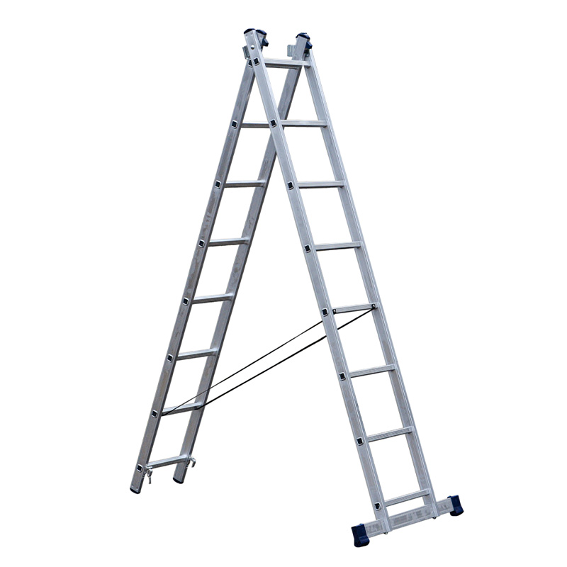 Лестница двухсекционная универсальная AL208 (8 ступеней)