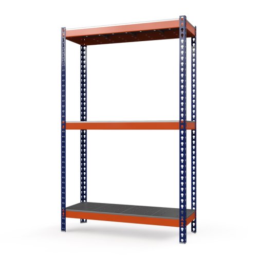 Стеллаж металлический грузовой Профи-Т 2000x1540x1005 мм. Полки: металлические оцинк. перф. усил. 3 шт. (Т-160 P/3/У)