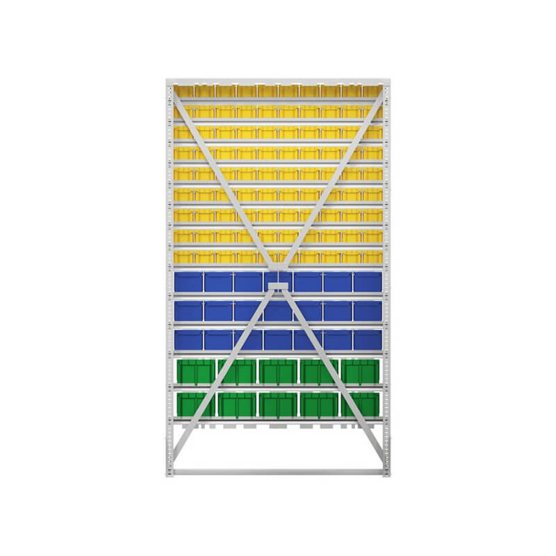 Стойка 1150х2000 односторонняя В1-10-03-02  (желтый/синий/зеленый) – изображение №5