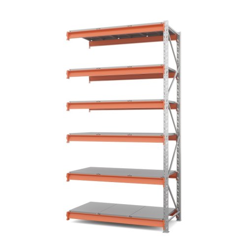 Секция приставная стеллажа металлического Оптима, 3500x1530x785 мм. Ярусы: 6 шт. метал. Секция приставная стеллажа металлического Оптима, 3500x1530x785 мм. Ярусы: 6 шт. метал.