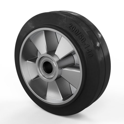 Колесо 200х50 аллюм / резина с подшипниками Колесо 200х50 аллюм / резина с подшипниками