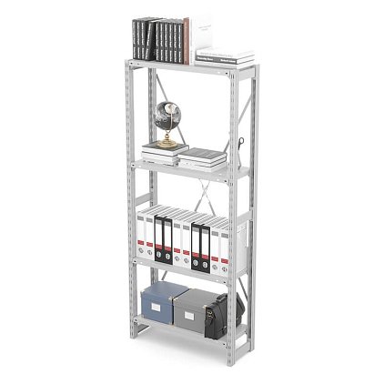 Стеллаж металлический ГТС Универсал, 2000x700x300 мм. Полки: метал. перф. усил. 4 шт. (ТСУ 200703412)