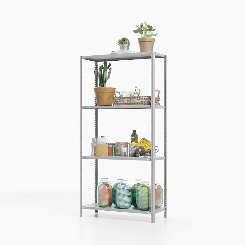 Стеллаж для балкона ТС Лайт, 2000x700x400 мм. Полки: 4 шт. металл (ТС 20070340)